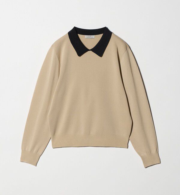 UNITED ARROWS green label relaxing「襟付き ロングスリーブ プルオーバー ニット ウォッシャブル」|ニット・セーター|