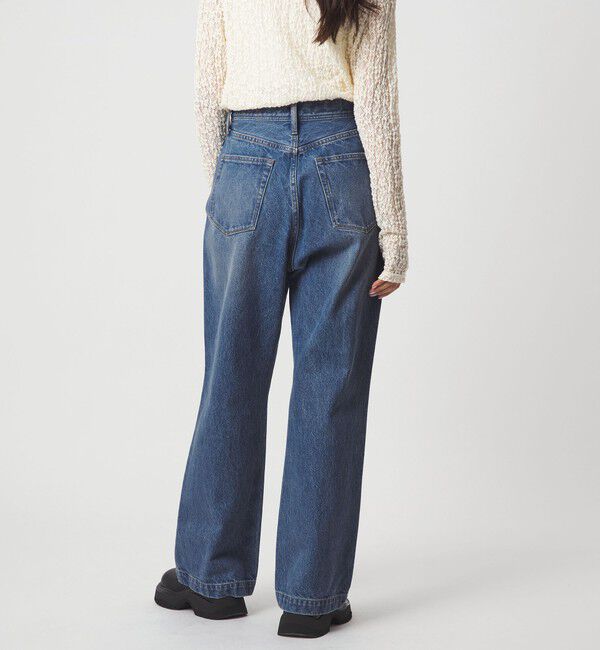 EMMEL REFINES「＜EMMEL REFINES＞EM ハイウエスト ルーズ フレアデニム パンツ」|チノ|