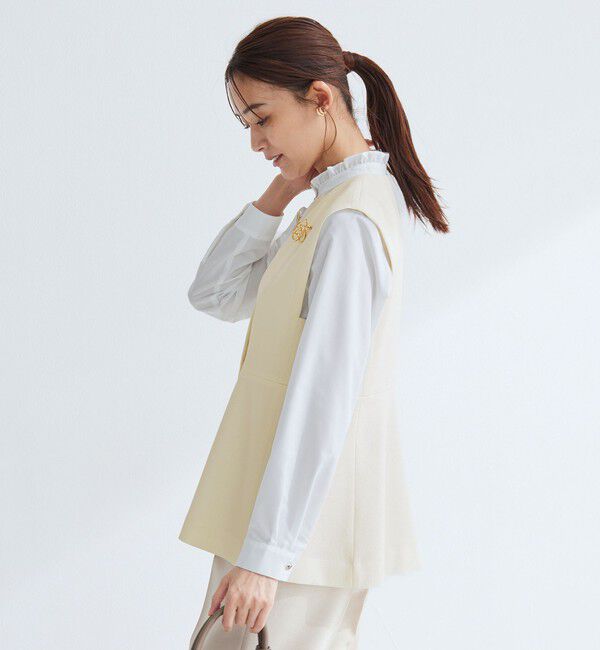 UNITED ARROWS green label relaxing「［size SHORTあり］fleurie(フルリー) ペプラム ジレ」|ベスト・ジレ|