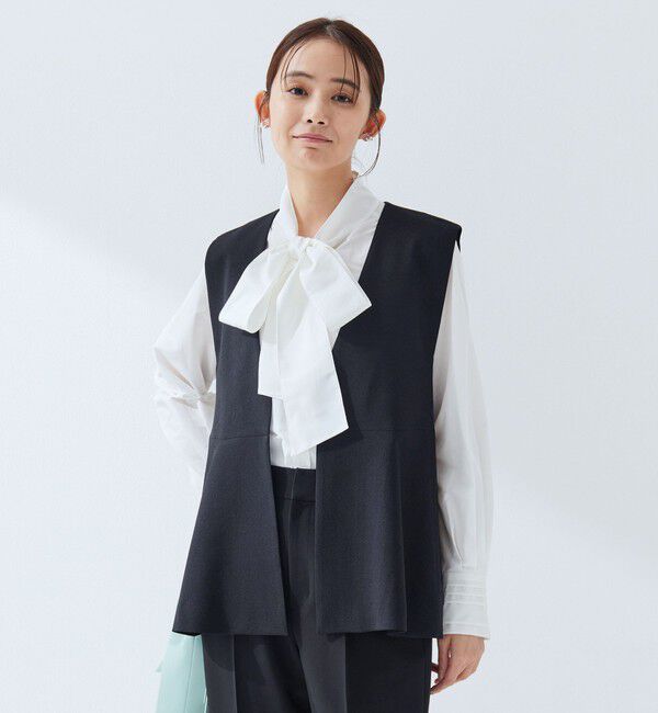 UNITED ARROWS green label relaxing「［size SHORTあり］fleurie(フルリー) ペプラム ジレ」|ベスト・ジレ|