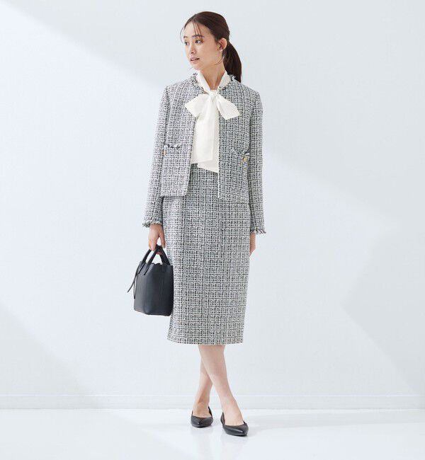 UNITED ARROWS green label relaxing「［size SHORTあり］ボウタイ ギャザー ブラウス」|シャツ・ブラウス|