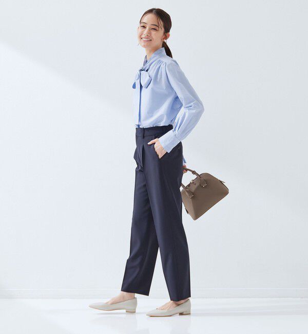 UNITED ARROWS green label relaxing「［size SHORTあり］ボウタイ ギャザー ブラウス」|シャツ・ブラウス|