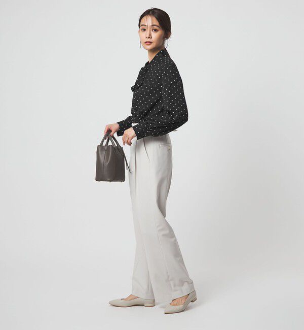 UNITED ARROWS green label relaxing「トロミ ボウタイ ブラウス マシンウォッシャブル」|シャツ・ブラウス|