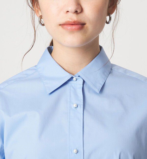 UNITED ARROWS green label relaxing「フェイクパールボタン シャツ」|シャツ・ブラウス|