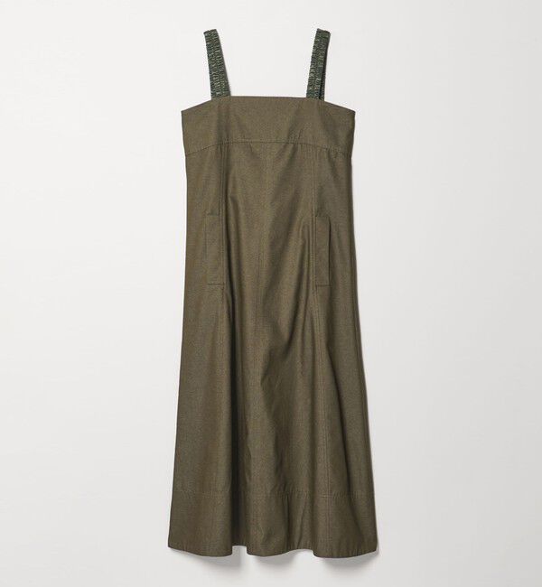 EMMEL REFINES「＜EMMEL REFINES＞EM ギャザーストラップ ジャンパースカート」|ワンピース|