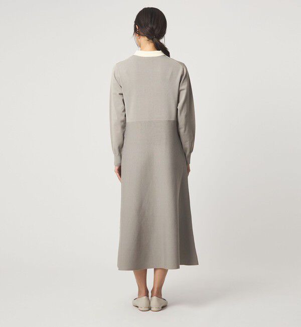 UNITED ARROWS green label relaxing「ハイショク エリツキ ニット ワンピース」|ワンピース|