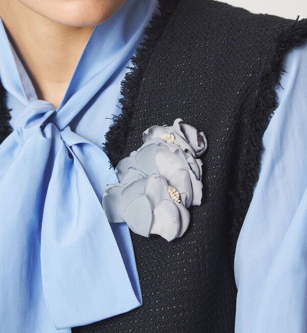 UNITED ARROWS green label relaxing「フラワー ミックスコサージュ」|ブローチ・コサージュ|LT.BLUE