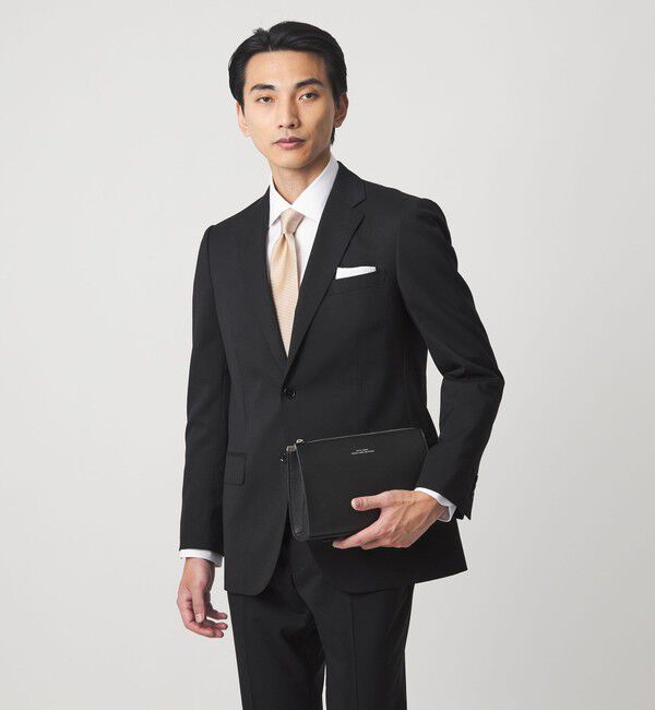 UNITED ARROWS green label relaxing「MODERATION SUIT 2B HC/BW- モデレーション スーツ ジャケット ＆ パンツ 上下セット 裾仕上げ済 -ストレッ」|スーツ|