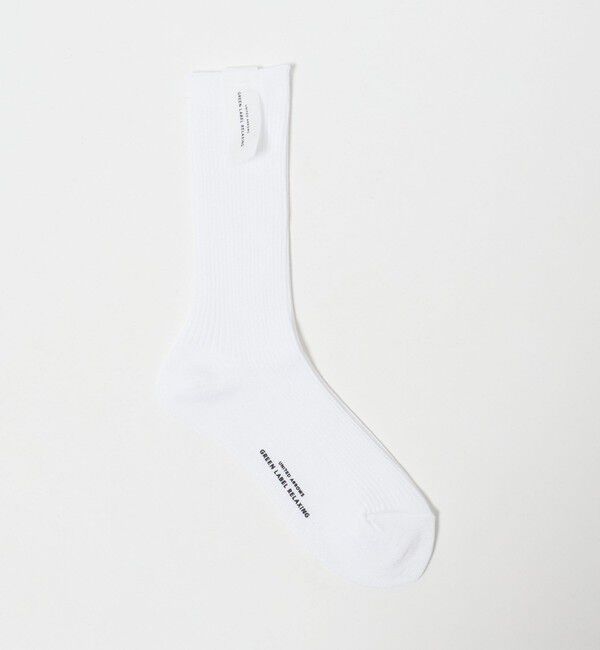 UNITED ARROWS green label relaxing「ラメ リブソックス / 靴下」|ソックス|WHITE