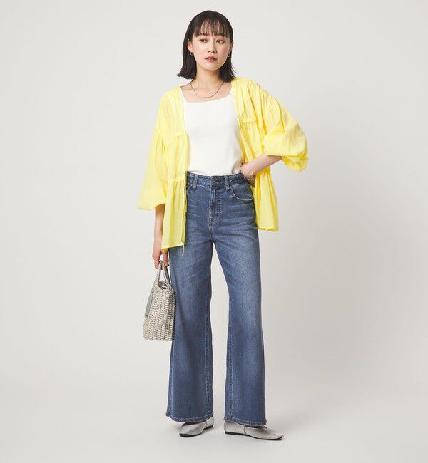 UNITED ARROWS green label relaxing「【別注】＜Healthy DENIM＞ワイド フレア デニム パンツ」|デニム|