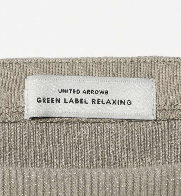 UNITED ARROWS green label relaxing「ラメ リブ ボートネック カットソー」|Tシャツ・カットソー|