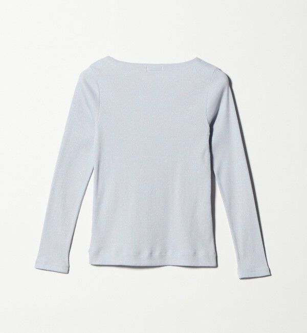 UNITED ARROWS green label relaxing「ラメ リブ ボートネック カットソー」|Tシャツ・カットソー|