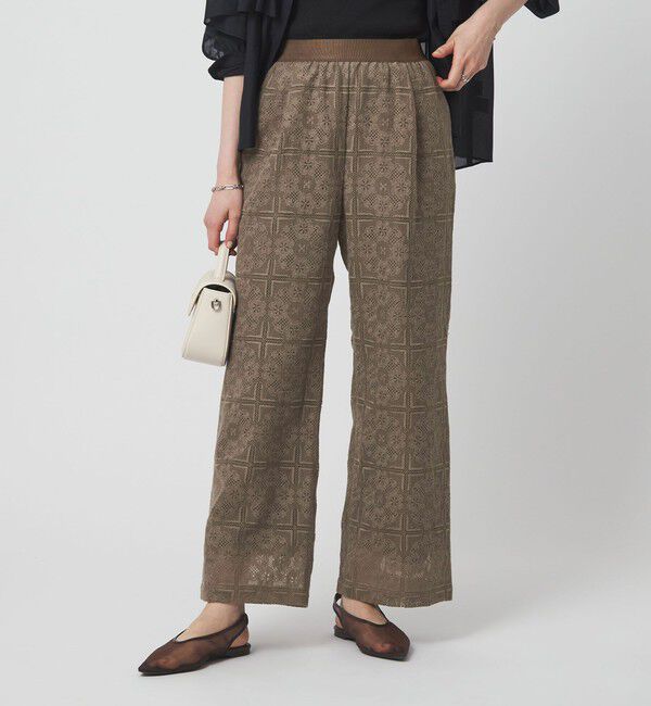 UNITED ARROWS green label relaxing「シアー レース パンツ」|チノ|
