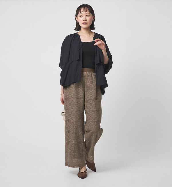 UNITED ARROWS green label relaxing「シアー レース パンツ」|チノ|