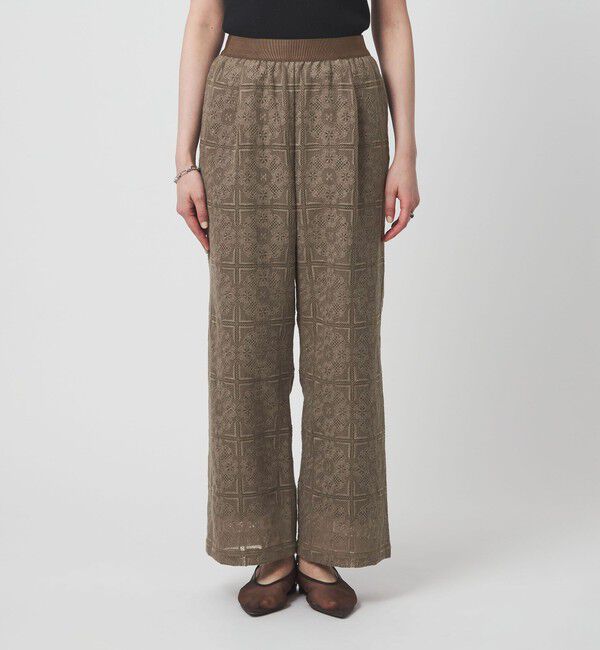 UNITED ARROWS green label relaxing「シアー レース パンツ」|チノ|
