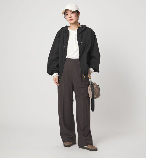 UNITED ARROWS green label relaxing「【WEB限定】＜at ease＞フード ブルゾン マシンウォッシャブル 撥水 UVカット」|ブルゾン・スタジャン|