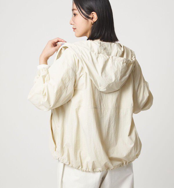 UNITED ARROWS green label relaxing「【WEB限定】＜at ease＞フード ブルゾン マシンウォッシャブル 撥水 UVカット」|ブルゾン・スタジャン|