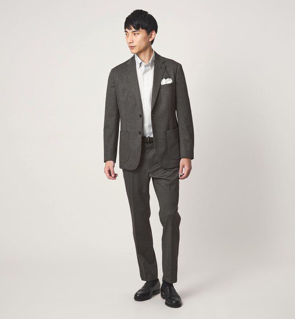 UNITED ARROWS green label relaxing「A+ プリントジャージ 2B スタンダード セットアップ ジャケット -ウォッシャブル・ストレッチ-」|テーラードジャケット|