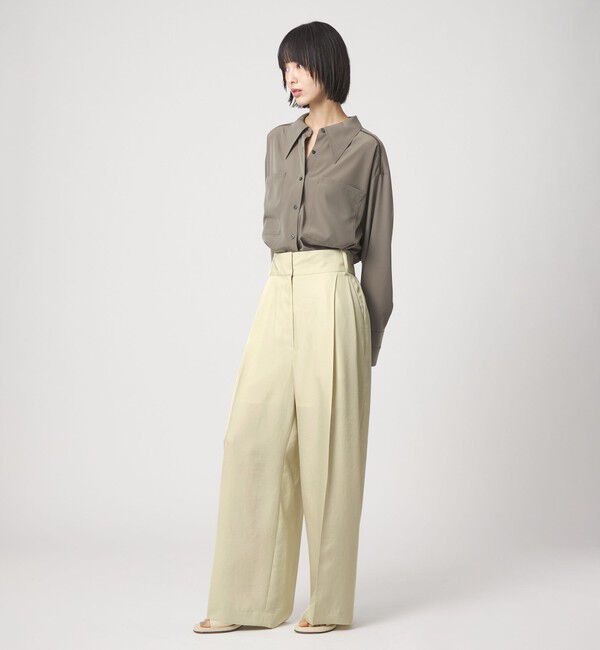 EMMEL REFINES「＜EMMEL REFINES＞EM LT/ツイル 2タック トロミパンツ」|チノ|