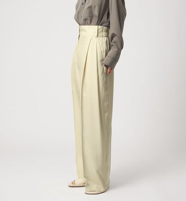 EMMEL REFINES「＜EMMEL REFINES＞EM LT/ツイル 2タック トロミパンツ」|チノ|