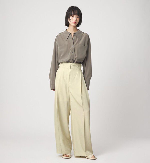 EMMEL REFINES「＜EMMEL REFINES＞EM LT/ツイル 2タック トロミパンツ」|チノ|