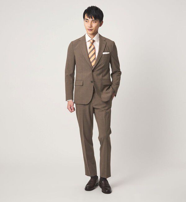 UNITED ARROWS green label relaxing「A+ TWPU チドリ スリム セットアップ パンツ スラックス -ウォッシャブル・ストレッチ・ウエストアジャスタ」|スーツ|