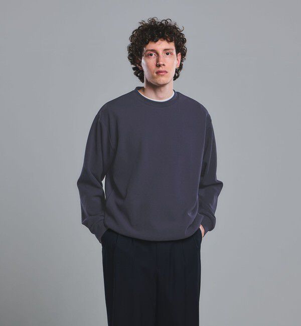 UNITED ARROWS green label relaxing「アムンゼン ツイル クルーネック ロングスリーブ カットソー -UVカット・吸水速乾・抗菌-」|Tシャツ・カットソー|