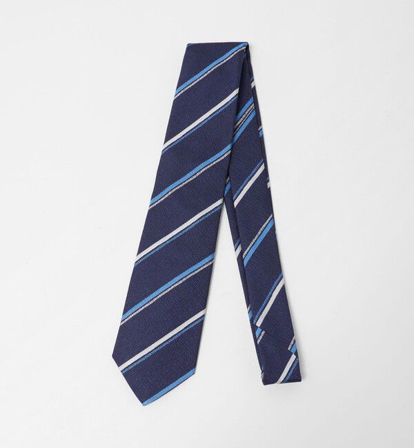 UNITED ARROWS green label relaxing「＜Seaward & Stearn＞8.0cm ストライプ5 ネクタイ」|ネクタイ・蝶ネクタイ|NAVY