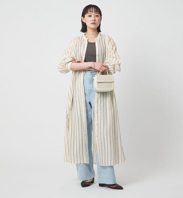 UNITED ARROWS green label relaxing「ギャザー シャツワンピース」|ワンピース|