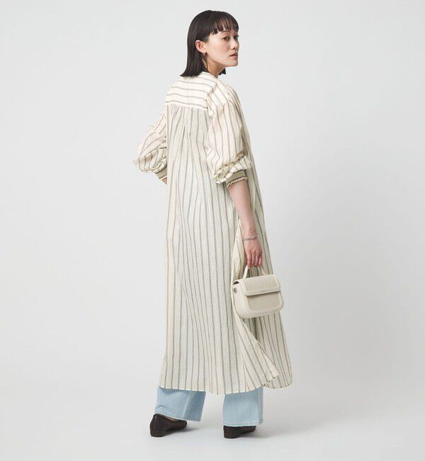 UNITED ARROWS green label relaxing「ギャザー シャツワンピース」|ワンピース|