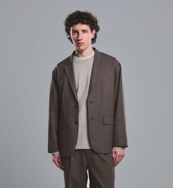 UNITED ARROWS green label relaxing「FREELITCH カジュアル 2B ジャケット -2WAYストレッチ・吸水速乾-」|テーラードジャケット|DK.BROWN