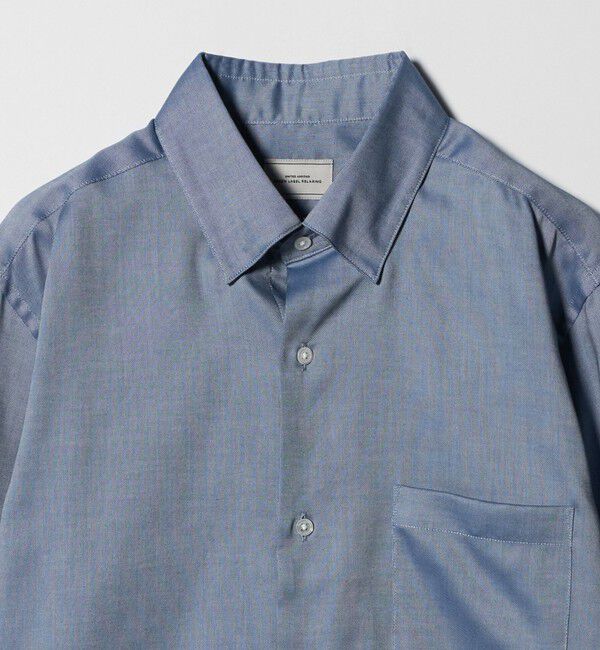 UNITED ARROWS green label relaxing「エブリット コットンオックス ソリッド スナップ ボタンダウン シャツ -イージーアイロン-」|シャツ・ブラウス|