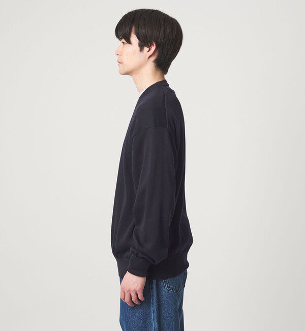 UNITED ARROWS green label relaxing「FINE BASIC アメリカンシーアイランドコットン クルーネック ニット」|ニット・セーター|