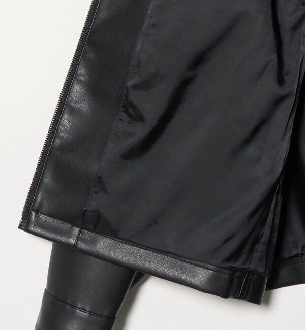 UNITED ARROWS green label relaxing「レザーライク ジップ ブルゾン」|ブルゾン・スタジャン|