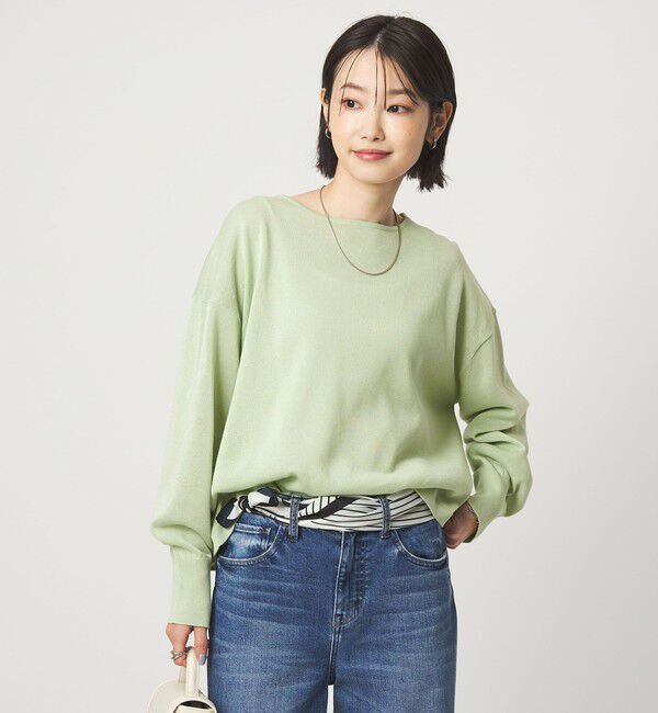 UNITED ARROWS green label relaxing「シャーリー ワイド プルオーバー ニット ウォッシャブル」|ニット・セーター|