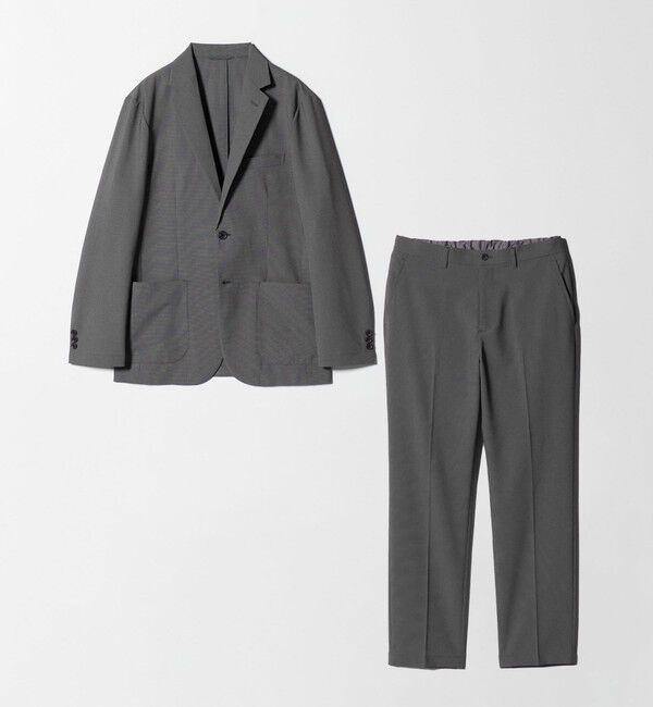UNITED ARROWS green label relaxing「【WEB限定】JUST fit WORKIST セットアップ -ストレッチ-」|テーラードジャケット|MD.GRAY