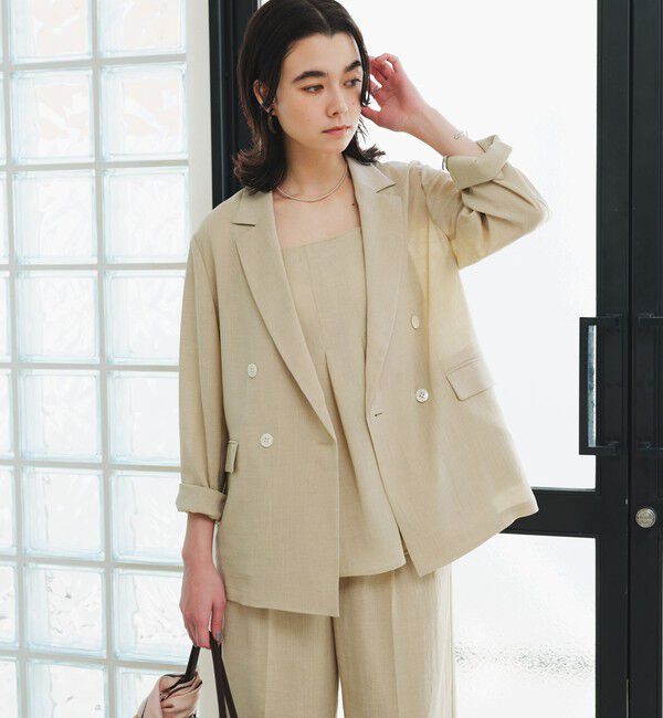 UNITED ARROWS green label relaxing「【結論シリーズ】シアーエアジャケット［size SHORTあり］」|テーラードジャケット|BEIGE