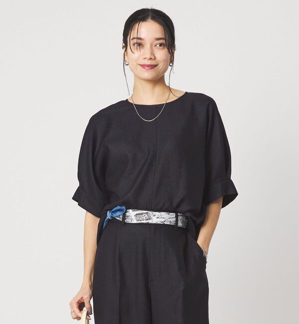 UNITED ARROWS green label relaxing「リネンライク ブラウス マシンウォッシャブル ストレッチ UVカット」|シャツ・ブラウス|