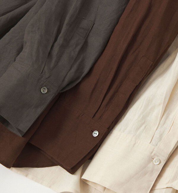 UNITED ARROWS green label relaxing「【結論シリーズ】リネンバランスシャツ［size SHORTあり］」|シャツ・ブラウス|