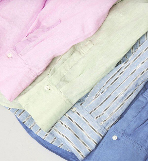 UNITED ARROWS green label relaxing「【結論シリーズ】リネンバランスシャツ［size SHORTあり］」|シャツ・ブラウス|