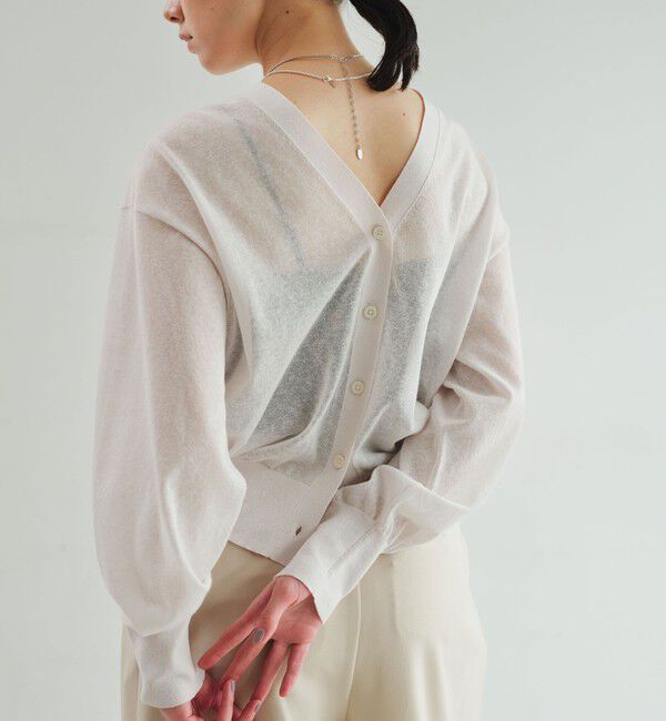UNITED ARROWS green label relaxing「【結論シリーズ】ビューティーネック2WAYカーデ ウォッシャブル」|カーディガン|