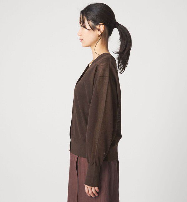 UNITED ARROWS green label relaxing「【結論シリーズ】ビューティーネック2WAYカーデ ウォッシャブル」|カーディガン|