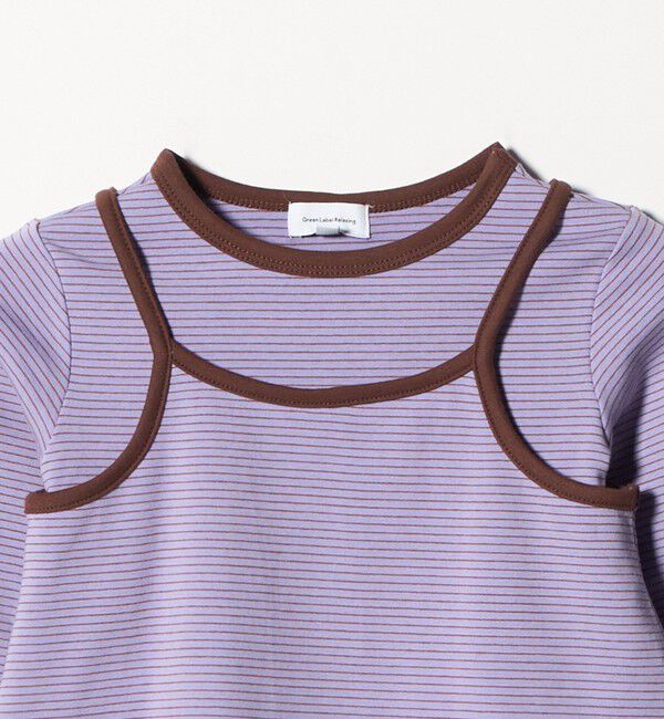 UNITED ARROWS green label relaxing「ボーダーTシャツ＋キャミソール セット / キッズ 100cm-130cm」|Tシャツ・カットソー|