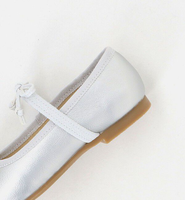 UNITED ARROWS green label relaxing「スクエアリボン フラットシューズ / キッズ  17cm-23cm」|バレエシューズ|