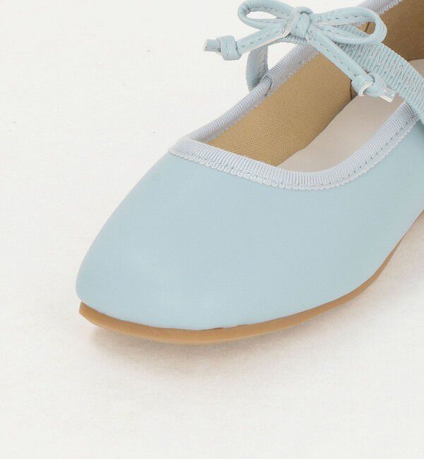 UNITED ARROWS green label relaxing「スクエアリボン フラットシューズ / キッズ  17cm-23cm」|バレエシューズ|