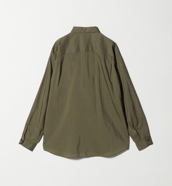 UNITED ARROWS green label relaxing「レーヨンナイロン ワッシャー ダブルパッチポケット レギュラーカラー シャツ」|シャツ・ブラウス|