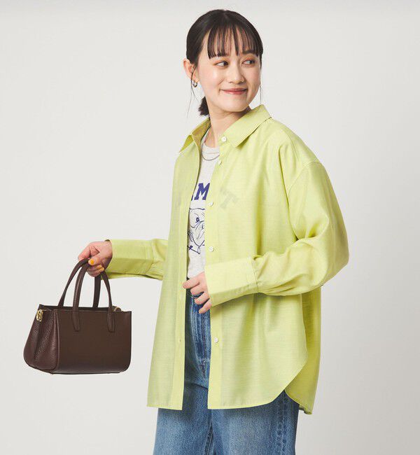 UNITED ARROWS green label relaxing「［size SHORTあり］ミルフィーユデイリーシャツ」|シャツ・ブラウス|YELLOW
