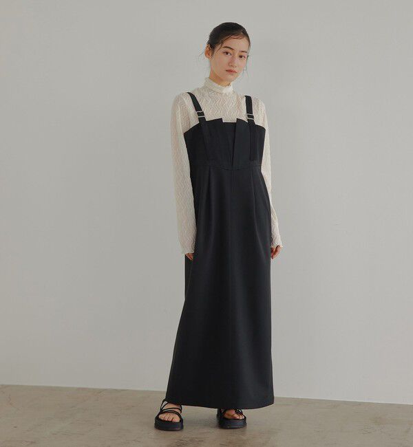 EMMEL REFINES「＜EMMEL REFINES＞EM タックジャンパースカート」|ワンピース|