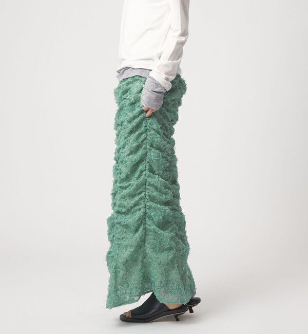 EMMEL REFINES「＜EMMEL REFINES＞EM ドットペタル ギャザースカート」|スカート|