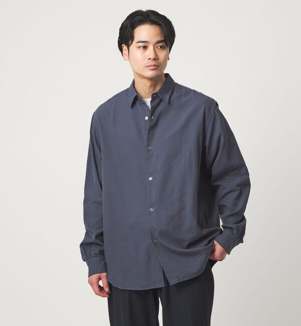 UNITED ARROWS green label relaxing「FINE BASIC スビン オックスフォード ジャストルーズ シャツ」|シャツ・ブラウス|